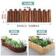 防腐木柵欄花園圍欄花圃戶(hù)外庭院籬笆室外護欄室內陽(yáng)臺裝飾小木樁 【5cm】平底款10/15*90cm