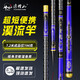 浮煙山魚(yú)竿溪流竿迷你高碳便攜超短節超輕硬超細鯽魚(yú)竿手桿鯽魚(yú)竿野釣桿 3.6m 【超輕28調】 前兩節+禮包