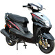杰帆（JF）踏板摩托車可上牌125cc尚領(lǐng)燃油外賣車男女式踏板車摩托車助力車 黑分銀 國四電噴版（可上牌）