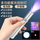 典元紫光驗鈔筆可充電手電筒強(qiáng)光照明迷你激光筆便攜紫光驗鈔燈多功能不銹鋼三合一逗貓燈 不銹鋼3合1電池款
