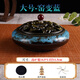 陶瓷盤香爐熏艾條室內(nèi)焚香盒檀香蚊香爐香薰?fàn)t盤香插香托驅(qū)蚊大號 【大號】窯變藍(lán)【可放蚊香】