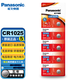 松下（Panasonic）CR1025進(jìn)口紐扣鋰手表電池3v Panasonic電子coms工業(yè)化原裝CR-1025西門子PCL DR1025 GR1025 小型 CR1025【5?！? title=