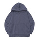BODYDREAM重磅破洞衛衣外套男秋秋拉鏈開(kāi)衫連帽情侶裝潮休閑帽衫 灰藍色 M