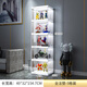 蔻絲樂(lè )高手辦展示柜自由組合收納家用客廳透明陳列架 5格-高清透明展示柜