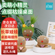 IAM City Farmer草頭娃娃澆水就長(zhǎng)可愛(ài)迷你植物盆栽幼兒園禮物配陶瓷底托10113