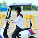 一家有篷電動(dòng)車(chē)新款雨棚摩托遮陽(yáng)傘電瓶車(chē)擋雨棚遮雨罩摩托遮雨棚防曬罩 長(zhǎng)款/全黑+前開(kāi)窗+帽檐+后立柱 有后視鏡車(chē)型拍（F2Y）