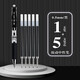 譽(yù)品（YUPIN） 按動(dòng)中性筆黑色0.5mm簽字筆學(xué)生用大容量辦公碳素子彈頭圓珠水性筆文具用品 1支按動(dòng)筆+5支按動(dòng)筆芯