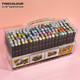 法卡勒（FINECOLOUR） 馬克筆軟頭動漫標準手繪設(shè)計120色?？妓嚳家淮拇鷣喛肆?三代標準120色（盒裝）