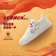 李寧日進(jìn)斗金COMMON 80s休閑鞋男鞋龍年新款舒適軟彈輕便潮流運(yùn)動(dòng)鞋男 【男款】雪白色/公牛紅 42
