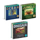 英文原版光與影視覺書系列 會動的3D圖片書立體繪本合集 Jungle叢林 Ocean海洋 Dinosaur恐龍 Outback陸地 Safari草原 Polar極地 海洋+叢林+恐龍 3冊
