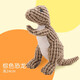 CARNO PET PRODUCTS狗狗玩具發(fā)聲毛絨公仔自嗨解悶神器泰迪幼犬金毛大型犬耐咬磨牙 棕色恐龍
