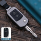 適用于一汽奔騰B50鑰匙套奔騰B50汽車(chē)金屬折疊專(zhuān)用鑰匙殼包扣殼 奔騰G款 黑色