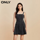 ONLY辣妹風(fēng)氣質(zhì)百搭吊帶短裙連衣裙女|123442014 J09 深牛仔灰色 DARK GREY DENIM S 160/80A