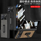 秉陽(yáng)適用小米MixFold3手機殼折疊屏新款磨砂納帕皮紋高清殼膜一體全包鉸鏈防摔殼高檔商務(wù)保護套 【磨砂黑】納帕皮紋 小米MixFold3【磁吸鉸鏈-殼膜一體】