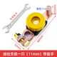 瑞利特房車(chē)汽車(chē)電瓶黃銅電源開(kāi)關(guān)電源樁頭端子卡子轉接頭斷電保護防漏電 細柱負極一只（11mm）帶扳手