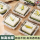 Vinland蛋糕打包盒提拉米蘇包裝盒點(diǎn)心盒加高分裝甜品4寸3巴斯克千層切件 4寸 白色加高蓋盒 10套