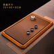 金福象高端德國電木茶盤(pán)新款客廳家用茶臺托盤(pán)單獨實(shí)木茶具整套 【黃色】70×40×5CM