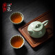 單亦汝瓷汝窯茶具套裝非遺功夫茶具石瓢一壺兩杯-豆綠色國家補(bǔ)貼