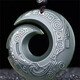 春龍和田玉扭轉乾坤吊墜雙面鏤空雕刻新疆玉石牌子真玉時(shí)來(lái)運轉