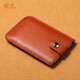 京佳卡包男超薄防盜刷皮層疊式抽拉小卡包男女式小巧卡片包證件卡套防 棕色