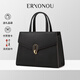 爾羊奴（ERYONOU）牛皮真皮女包生日禮物送媽媽包手提斜挎包結婚包包女包2026新款包 黑色