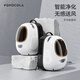 POPOCOLA 貓包外出便攜帶太空艙大容量寵物狗狗貓咪用雙肩透氣超大背包 純白色雙肩貓包【42*24*32】 犬貓通用