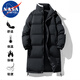NASA MARVEL七夕情人節(jié)禮物棉衣男棉服冬季外套中長款潮流休閑保暖寬松情侶
