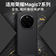 HCCNCCO適用榮耀magic7手機殼magic7pro保護套華為榮耀magic7新款凱夫拉紋理商務(wù)后殼高端超薄外殼防摔 榮耀magic7pro【PU凱夫拉紋手機殼-黑色】