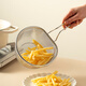 onlycook家用304不銹鋼漏勺廚房撈面勺 煮面油炸漏網(wǎng)過濾網(wǎng)火鍋細(xì)網(wǎng)油格籃 304異形細(xì)網(wǎng)油格小號