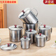 廚內(nèi)助幼兒園水杯餐具不銹鋼兒童水杯學(xué)生口杯辦公室茶水缸子隨水杯帶蓋 13cm(有蓋12.8cm*11cm)