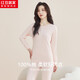 紅豆居家內衣女純棉秋衣秋褲圓領(lǐng)基礎打底保暖套裝 女-裸粉色 175/100 