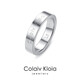 Colaivkloia情侶戒指男女對戒316L精鋼一對滿(mǎn)天星素圈情人節生日禮物送男女友 T1K031-素圈（白金色） 美碼10號