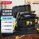 得力（deli）加強(qiáng)三層折疊工具箱收納箱車(chē)載多功能維修工具盒家用五金收納21寸