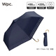 Wpc.小巧輕量防曬傘遮光遮熱晴雨兩用防曬傘折疊便攜遮陽(yáng)傘彎鉤太陽(yáng)傘 彩膠桃心鏤空款 深藍