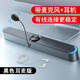 SSJY 音響電腦藍牙音箱帶麥克風(fēng)家用臺式機長(cháng)條多媒體喇叭筆記本手機桌面有線(xiàn)usb迷你小低音炮可語(yǔ)音 黑色尊享版（帶麥+耳機）