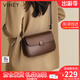 viney新款牛皮斜挎包包女包輕奢小方包單肩生日禮物送女友老婆 【棕色】高級感實(shí)用洋氣高端腋下包 時(shí)尚百搭品牌小眾豆腐包