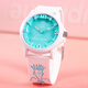 菲都狄都七喜小子多巴胺馬卡龍學(xué)生男女手表潮流防水硅膠帶石英表 湖藍色