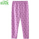 欣尚優(yōu)中老年夾棉保暖褲加肥加大碼女棉褲老人加厚純棉秋褲媽媽單件睡褲 紫色玫瑰 L (100) 推薦100-120斤
