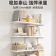若時墻上置物架隔板墻面墻壁木板三角置物板擱板掛墻一字板支架托架 暖白色 120*30【帶三個金屬支架】