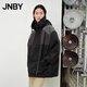 JNBY/江南布衣春秋風(fēng)衣女立領(lǐng)戶(hù)外夾克混紡拼接寬松外套5O9911200 001/本黑 S