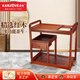 金灶（KAMJOVE） 多功能組合式木雕移動(dòng)茶車(chē)茶盤(pán) 整套茶具套裝智能電茶爐 KW-6000單茶車(chē)木框 1個(gè)