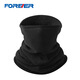 永久（FOREVER）護頸圍脖男女冬季戶(hù)外保暖秋冬加厚抓絨套頭脖套黑色