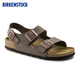BIRKENSTOCK勃肯德國(guó)進(jìn)口男款時(shí)尚舒適百搭軟木Milano系踝涼鞋 棕色常規(guī)版634501 42