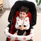 babyincoming寶寶手推車扶手保護(hù)套嬰兒推車護(hù)肩防咬紗布口水巾防咬口水巾 灰星星20*20cm兩條 -六層紗布 無規(guī)格