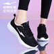 鴻星爾克女鞋運動(dòng)鞋女2026年夏季紅星網(wǎng)面透氣女士耐磨休閑跑步鞋子網(wǎng)鞋 正黑/粉鉆色3297 38