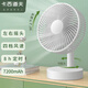 卡西道夫小風(fēng)扇電風(fēng)扇小型臺式風(fēng)扇家用桌面usb搖頭扇床頭可插電可充電式便攜定時靜享清涼 8寸搖頭扇（可蓄電7200續(xù)航） 【贈 Type-C數(shù)據(jù)線】