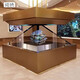 360度全息展示柜裸眼3d顯示器展廳博物館展覽設備 定金全息投影展示柜吊裝定制（單拍不發(fā)貨）