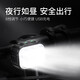 永久自行車燈尾燈兒童車夜騎照明安全警示燈山地車騎行裝備配件車前燈 Q6車前燈-白光