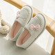 月子鞋春秋軟底包跟秋季透氣孕婦鞋秋天產(chǎn)婦產(chǎn)后厚底防滑月子拖鞋 淺灰色 L適合38-39腳