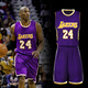 千格鹿nba勇士庫里球衣湖人東契奇籃球服套裝男款比賽校隊隊服定制團購 24號科比-湖人紫色 3XL碼（175-180CM 140-160斤）